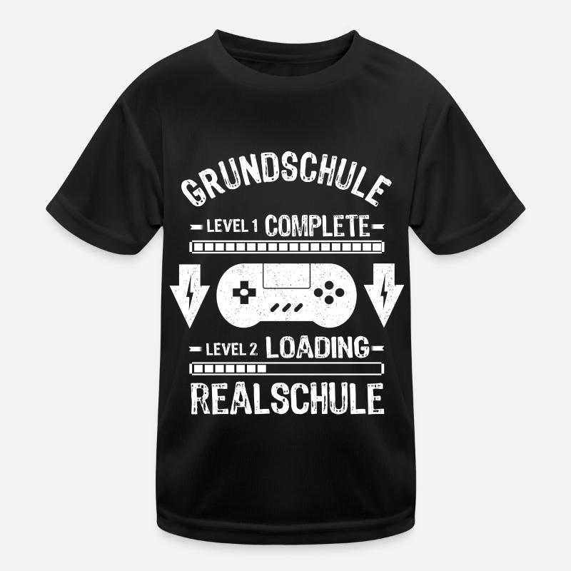 Einschulung Schulanfang Realschule Geschenkidee Kinder Funktions-T-Shirt
