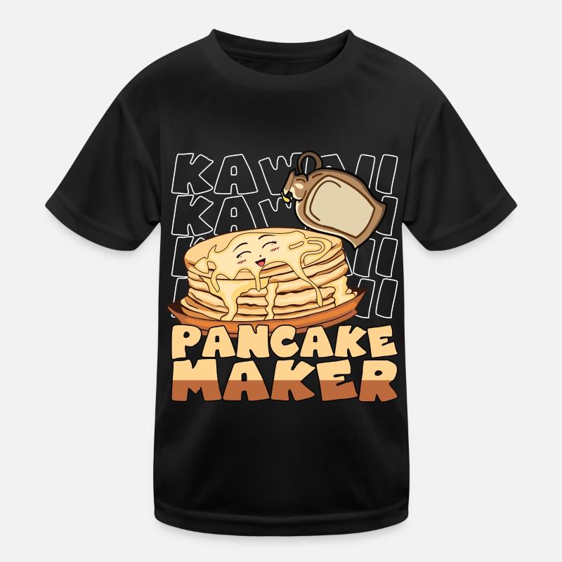Kawaii Pancake Maker Lächelte Pfannkuchen Sirup Kinder Funktions-T-Shirt