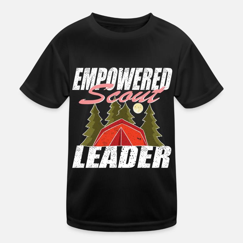 Empowered Scout Leader scoutmaster forest love Kids Functional T-Shirt