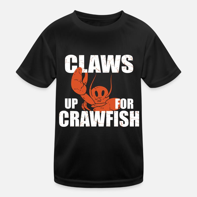 Claws Up for Crawfish for Crawfish and lobster Kids Functional T-Shirt