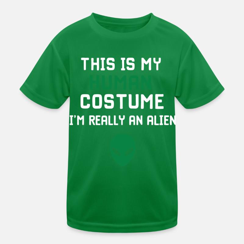 Alien UFO Aliens Außerirdischer Kinder Funktions-T-Shirt