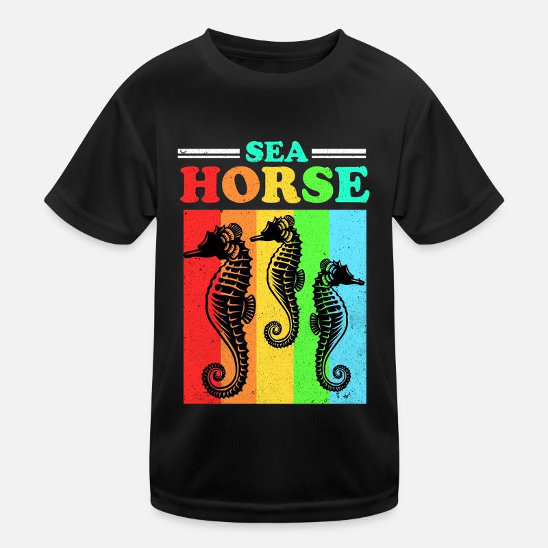 Seepferd Kinder Funktions-T-Shirt