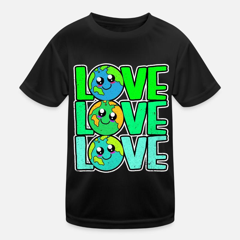 Tag der Erde Kinder Funktions-T-Shirt