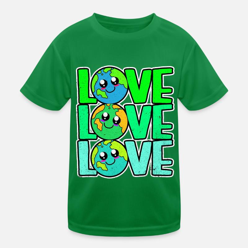 Earth Day Kids Functional T-Shirt