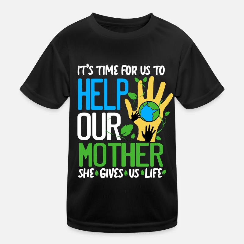 Klimawandel Earth Day Umweltschutz Öko Bio Erde Kinder Funktions-T-Shirt