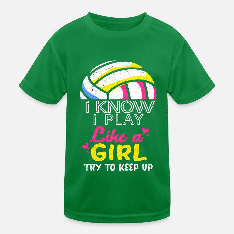 Volleyball Kinder Funktions-T-Shirt