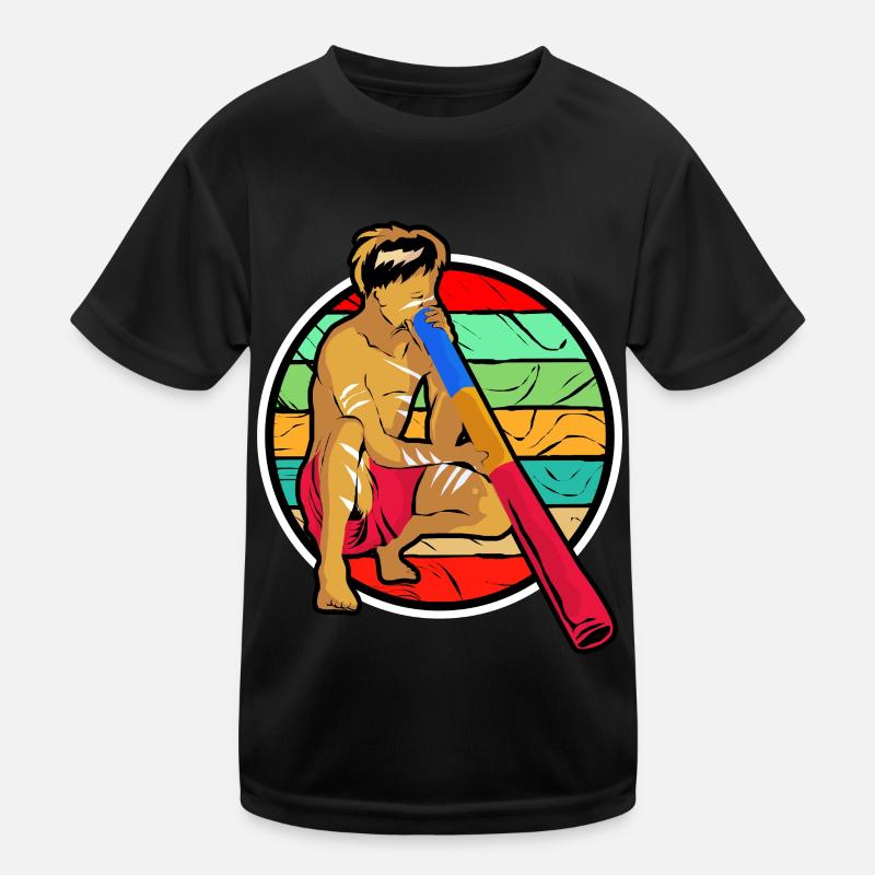 Didgeridoo Aboriginal Australia Music Meditation Kids Functional T-Shirt