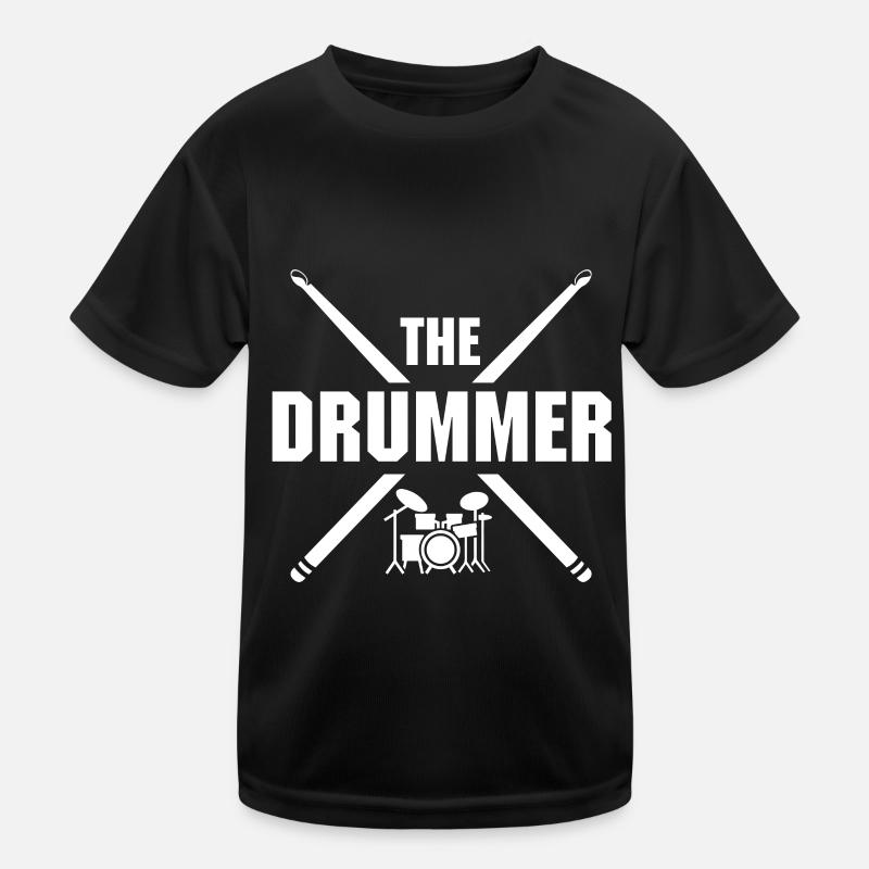 Drummer Drummer Music Instrument Drum Band Kids Functional T-Shirt