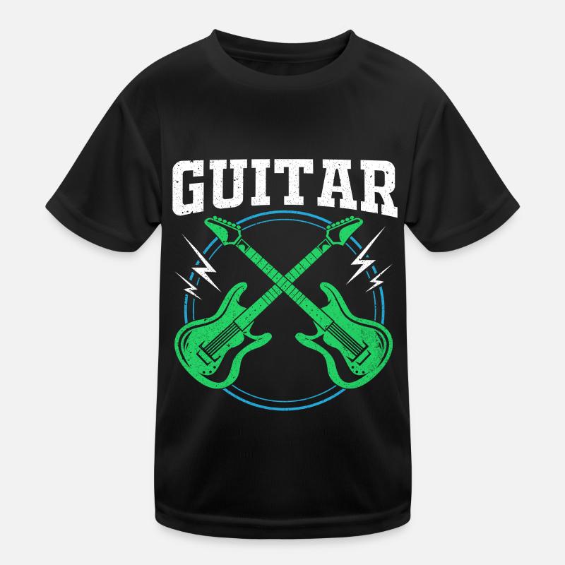 Gitarre Kinder Funktions-T-Shirt