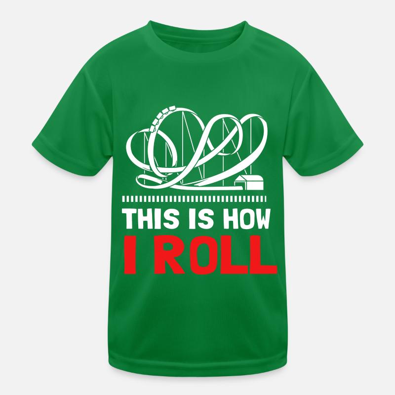 Achterbahn Kinder Funktions-T-Shirt