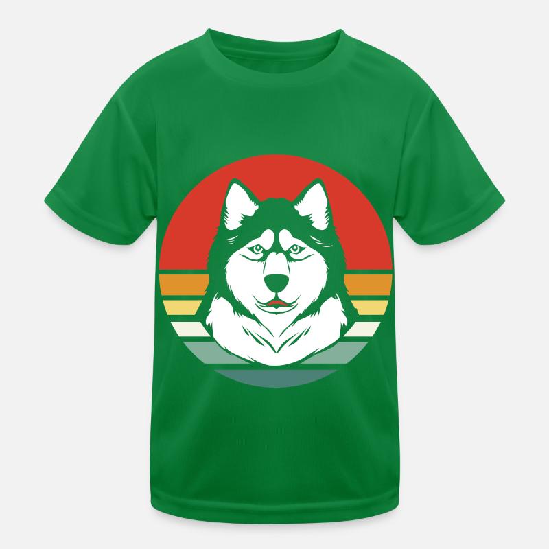 Malamute sled dog Kids Functional T-Shirt