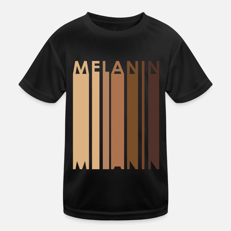 Mélanine Noir Diversité Tolérance Black Power T-shirt sport Enfant