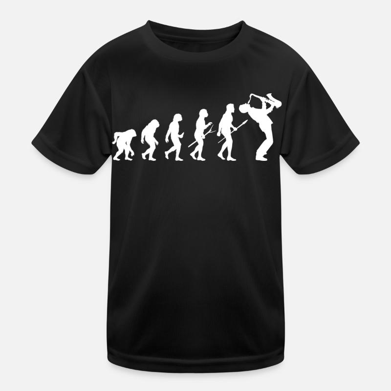 Saxophone Sax Player Saxophonist Evolution Funny Kids Functional T-Shirt