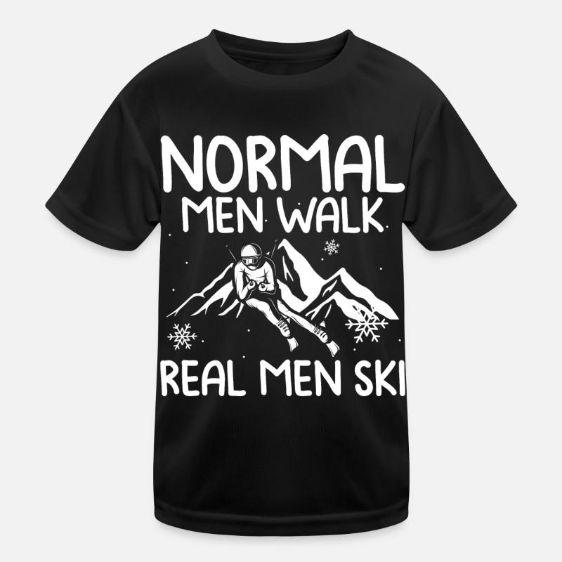 Ski Kinder Funktions-T-Shirt