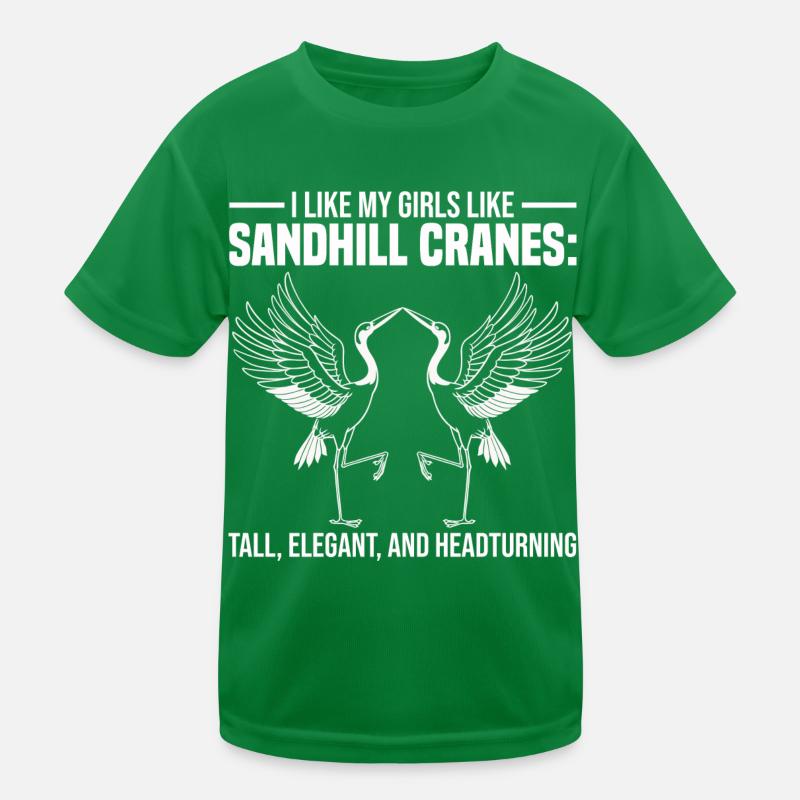 Vogelbeobachter | Kanadakranich Vögel Geschenkidee Kinder Funktions-T-Shirt