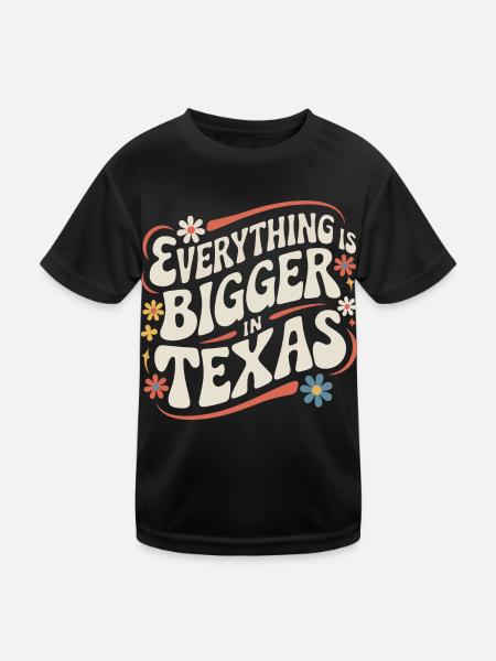 Texas State Texans Texas - Kids Functional T-Shirt - black - Front