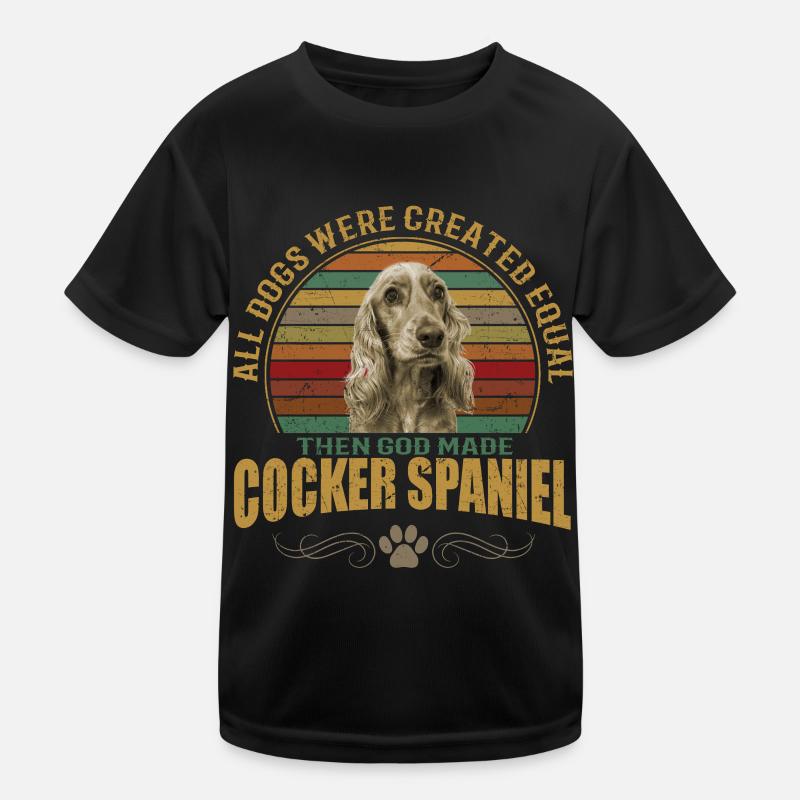 Cocker Spaniel - trendiges cooles Hunde Design Kinder Funktions-T-Shirt
