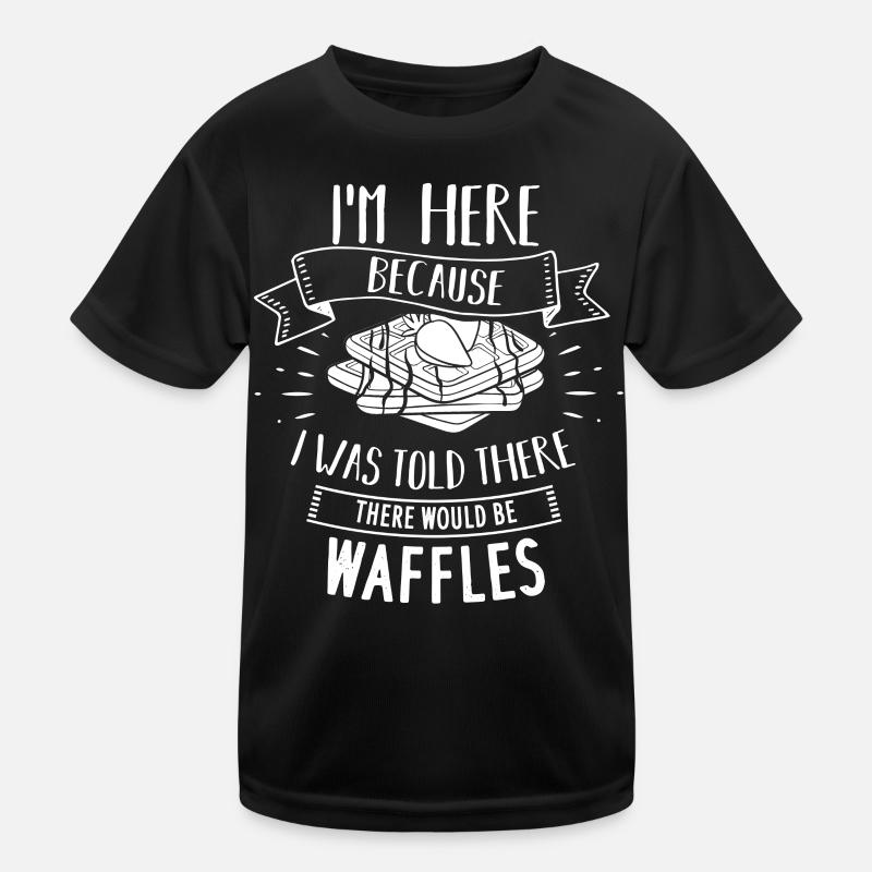 Waffle Waffle Waffle Pancakes Funny Kids Functional T-Shirt