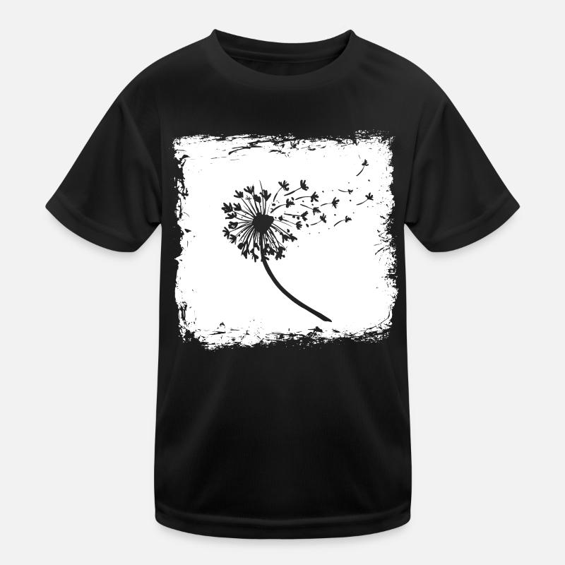 Eine Schöne Pusteblume Löwenzahn Wünsch Dir Was Kinder Funktions-T-Shirt