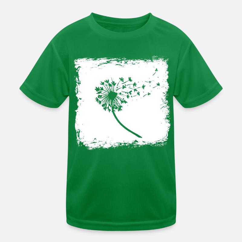 Eine Schöne Pusteblume Löwenzahn Wünsch Dir Was Kinder Funktions-T-Shirt