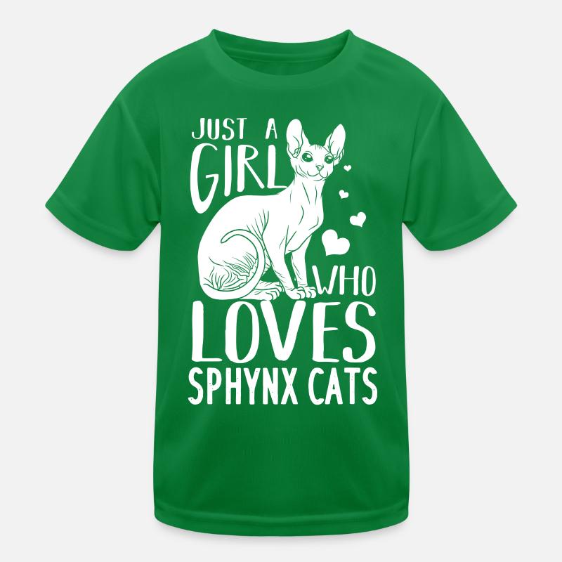 Sphynx Cat Egyptian Kitten Owner Kids Functional T-Shirt
