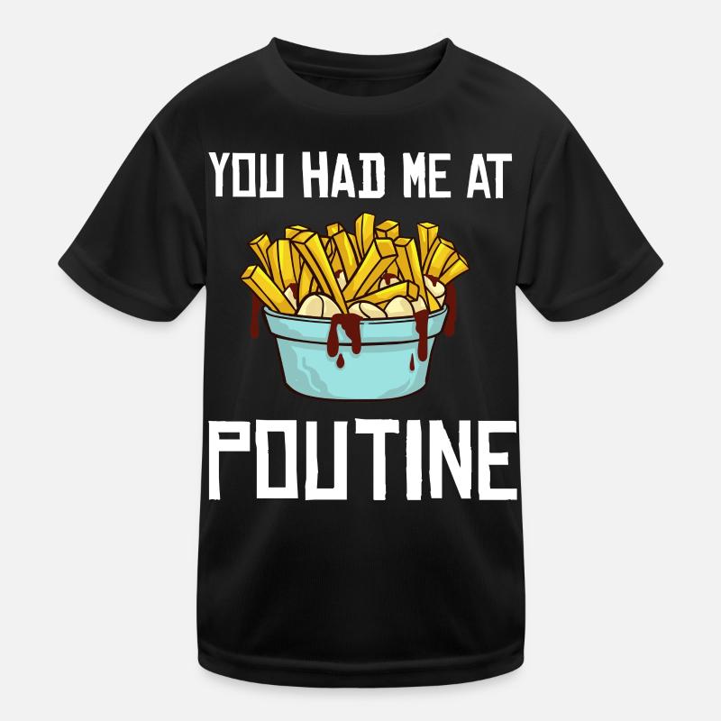 Poutine Frites Canada Recette de nourriture T-shirt sport Enfant