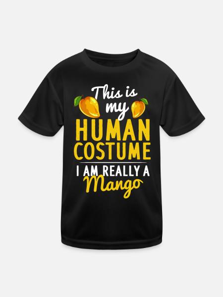 Mango Tropical Fruit Salsa Chutney - Kids Functional T-Shirt - black - Front