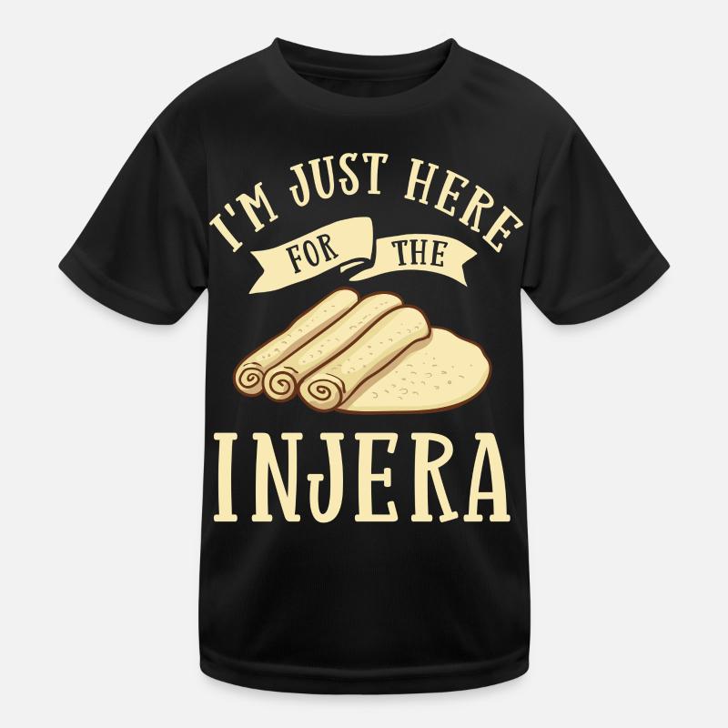 Injera Bread Flatbread Recipe Ethiopia Eritrea Kids Functional T-Shirt