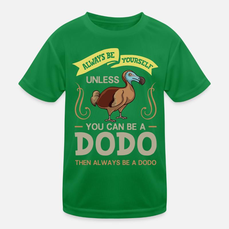 Dodo Oiseau Dronte Dudu Squelette Madagascar T-shirt sport Enfant