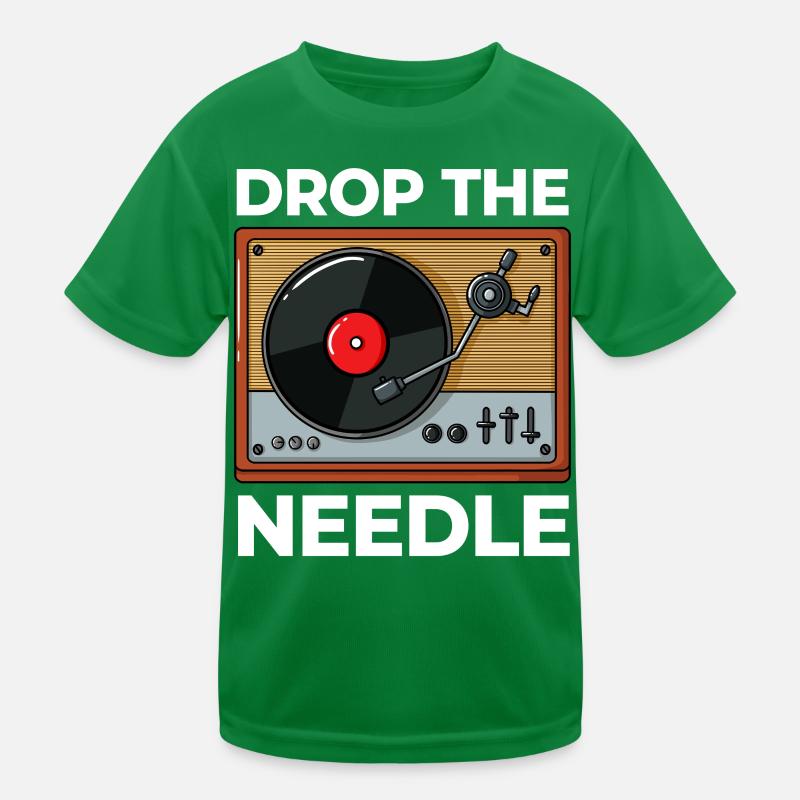 Turntable Record Player Records Kids Functional T-Shirt