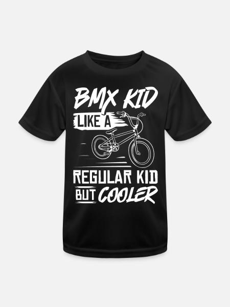 BMX Cyclisme Freestyle Rider Vélo - T-shirt sport Enfant - noir - Devant