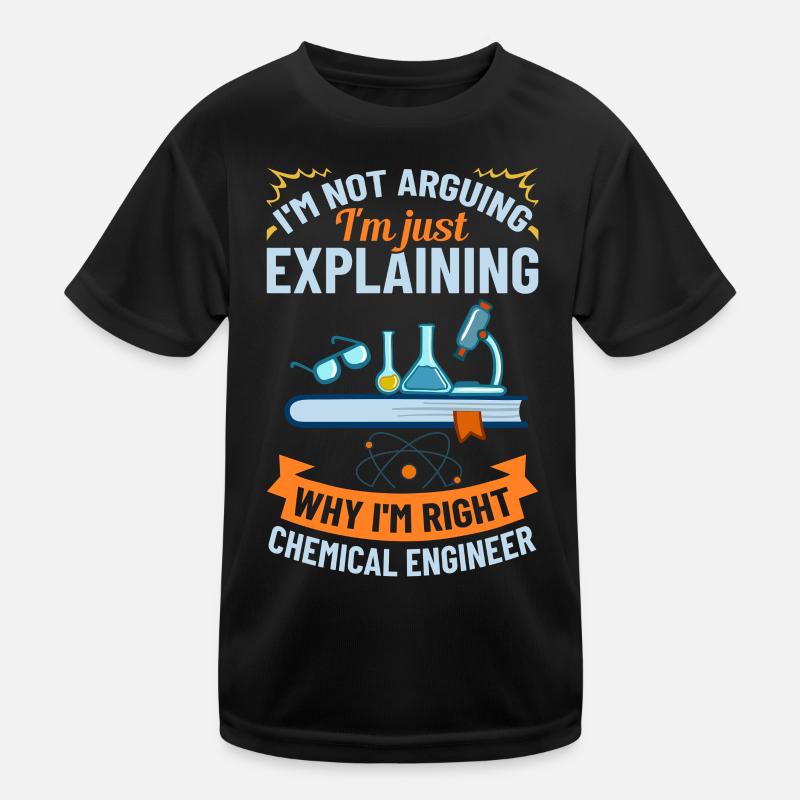 Chemical Engineer Chemical Engineering Science Kids Functional T-Shirt