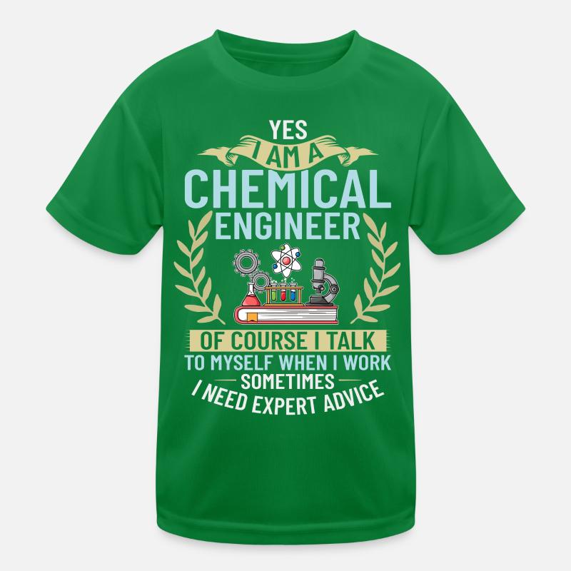 Chemical Engineer Chemical Engineering Science Kids Functional T-Shirt