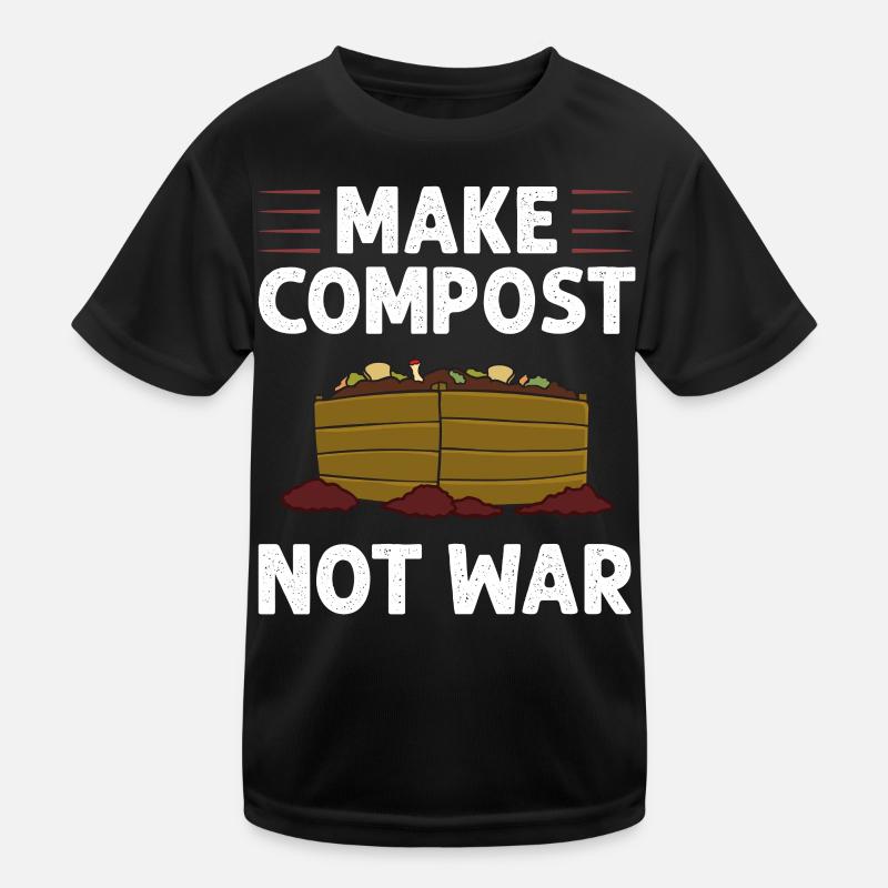 Kompostierung Kompost Wurm Abfall Kinder Funktions-T-Shirt