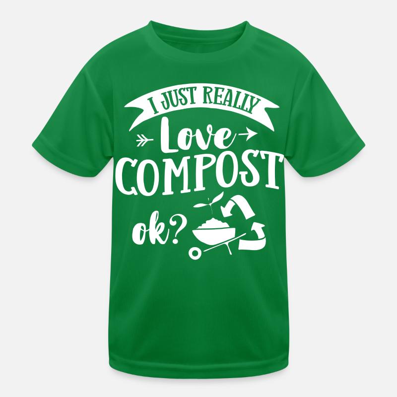 Compostage Compost Worm Waste T-shirt sport Enfant