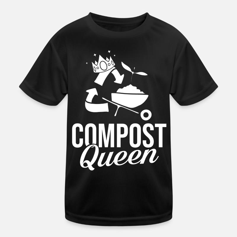 Kompostierung Kompost Wurm Abfall Kinder Funktions-T-Shirt