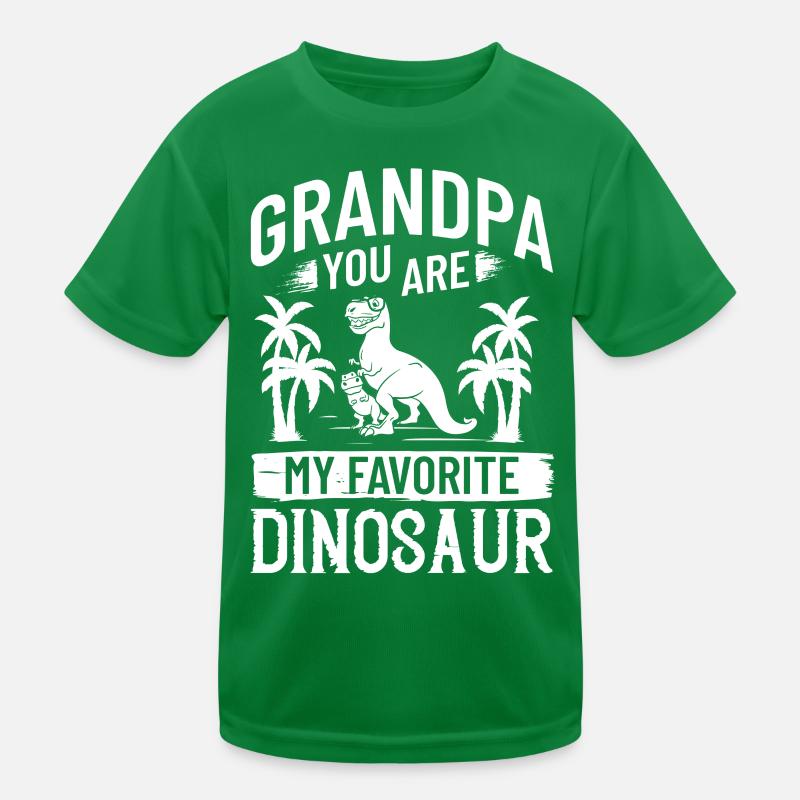 Opa Dinosaurier Großvater Saurus Opasaurus Kinder Funktions-T-Shirt