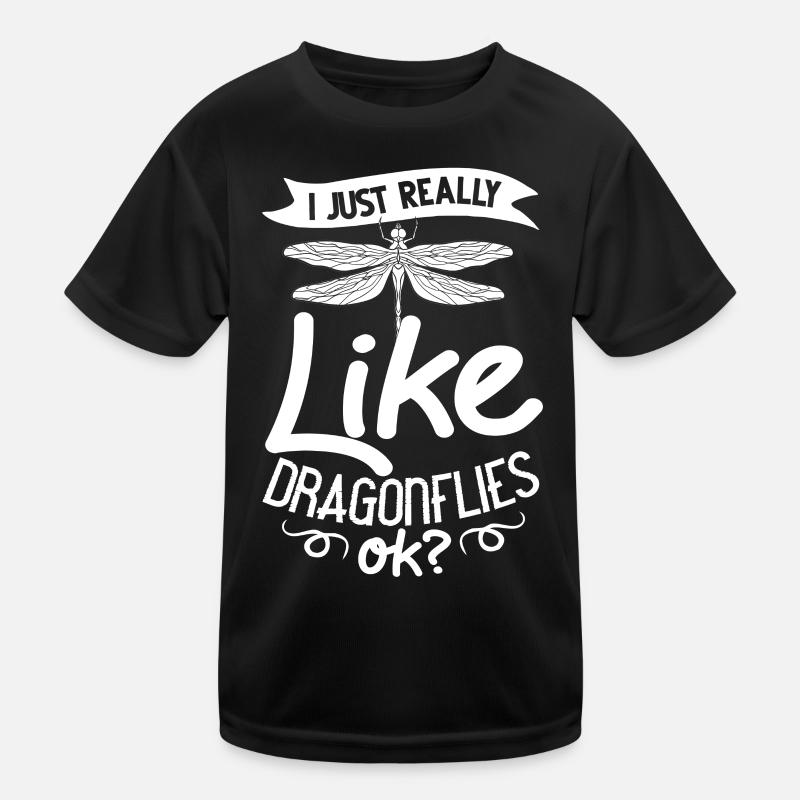 Libellules Flying Insect Citations Entomologiste T-shirt sport Enfant