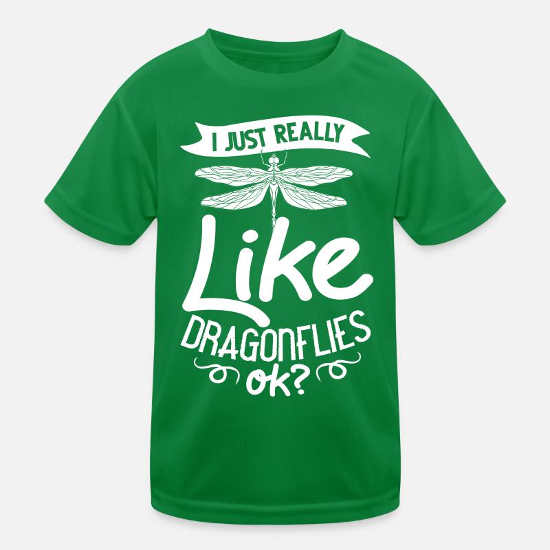 Libellules Flying Insect Citations Entomologiste T-shirt sport Enfant