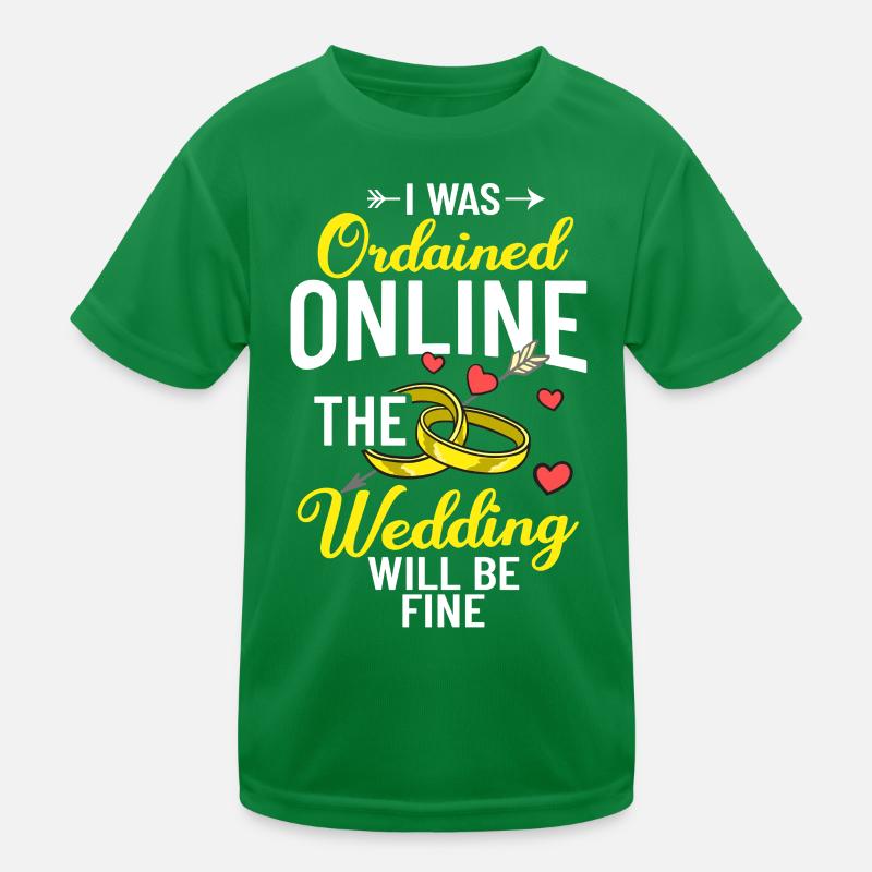 Trauungsleiter Eheoffizier Priester Pfarrer Ehe Kinder Funktions-T-Shirt