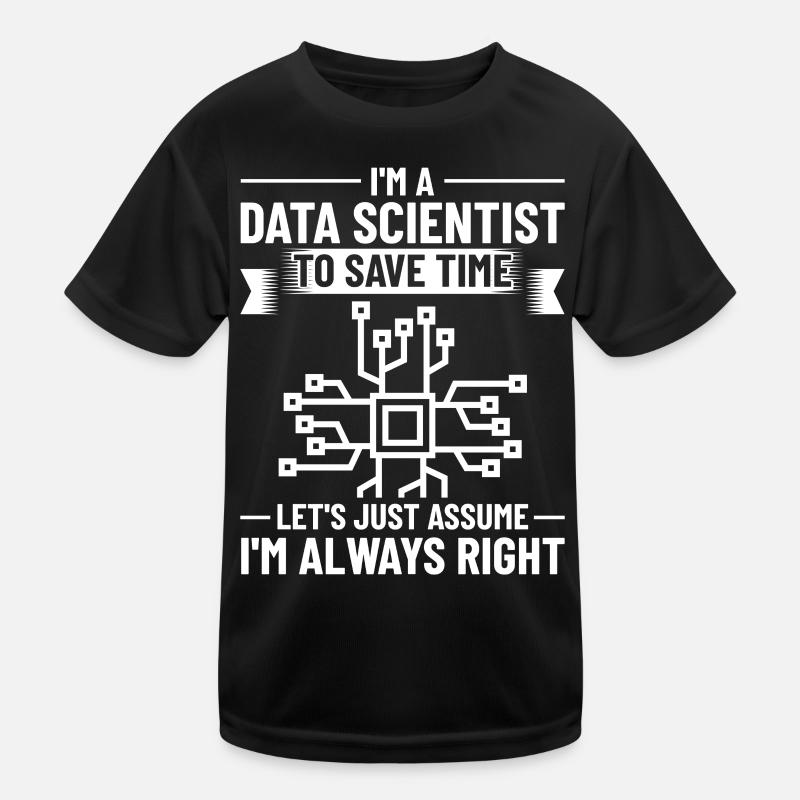 Datenwissenschaftler Data Science Wissenschaft Kinder Funktions-T-Shirt