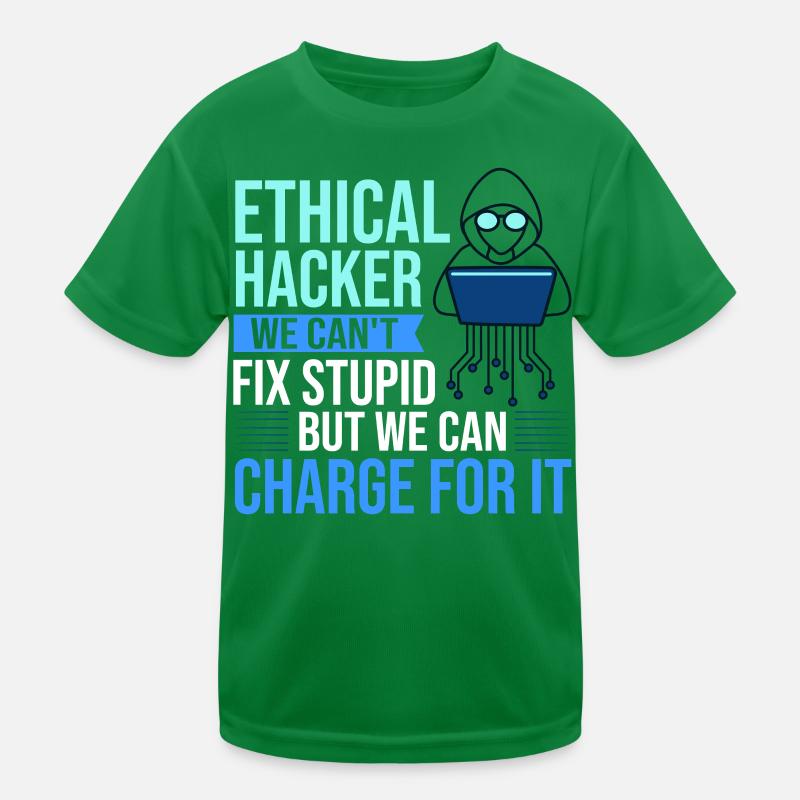 Ethical Hacker Sicherheit Computer Hacking Kinder Funktions-T-Shirt