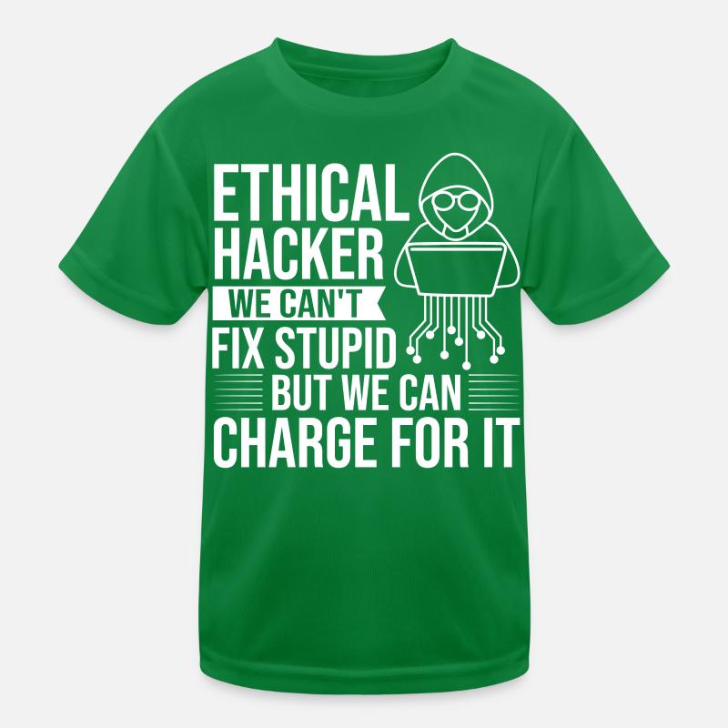 Ethical Hacker Sicherheit Computer Hacking Kinder Funktions-T-Shirt