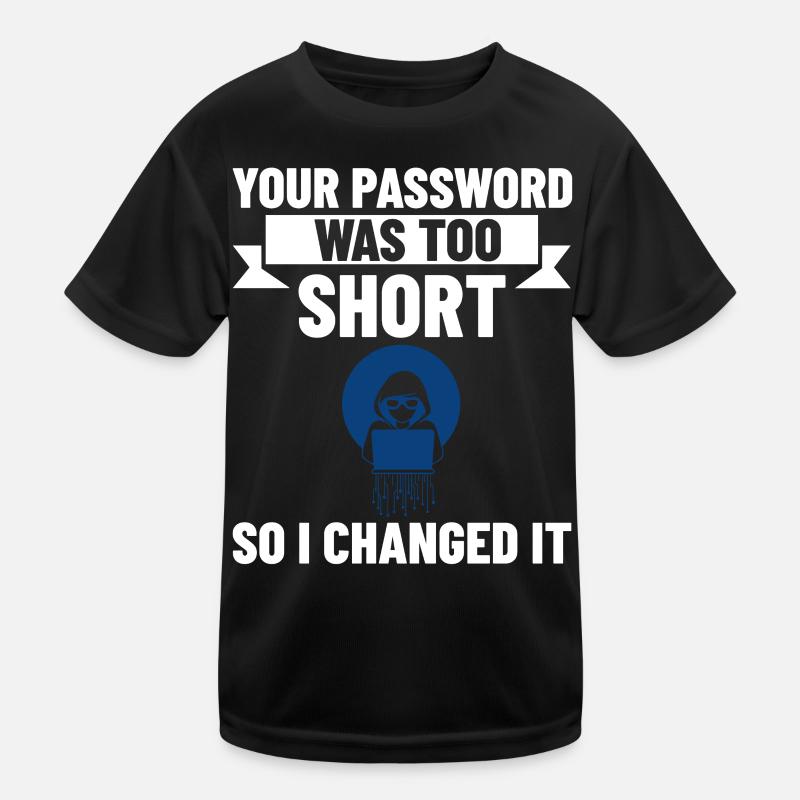 Passwort Hacker Sicherheit Computer Hacking Kinder Funktions-T-Shirt