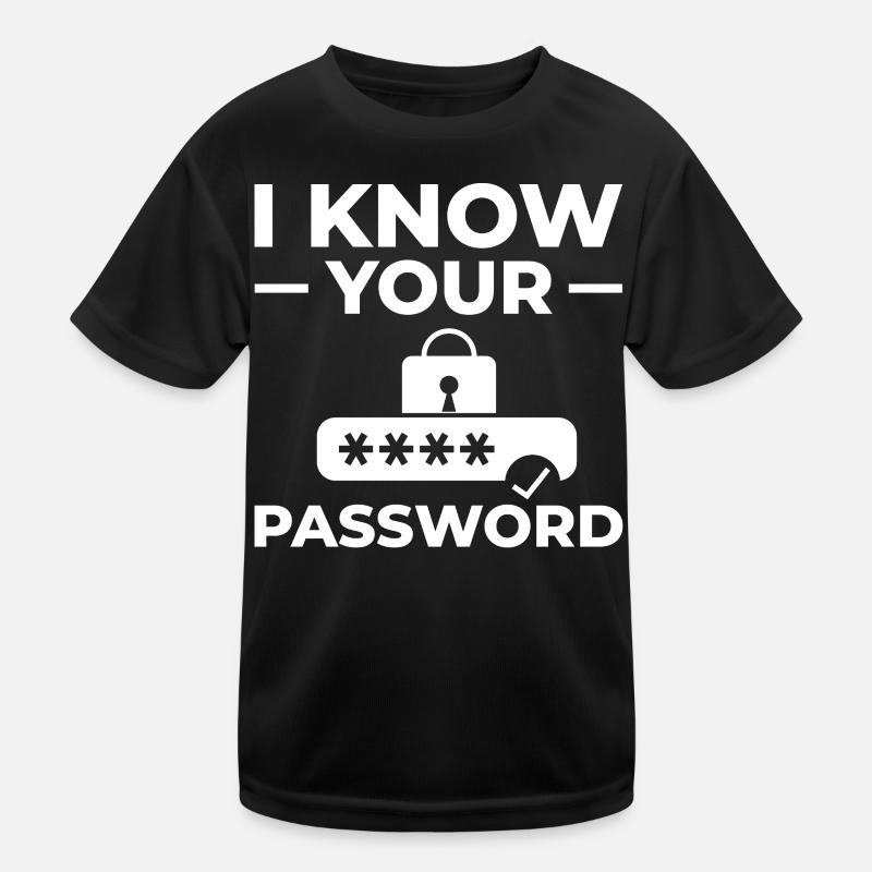 Passwort Hacker Sicherheit Computer Hacking Kinder Funktions-T-Shirt