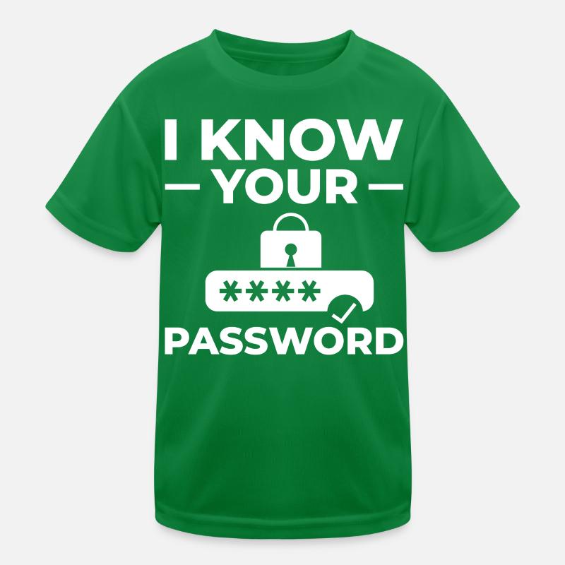 Passwort Hacker Sicherheit Computer Hacking Kinder Funktions-T-Shirt