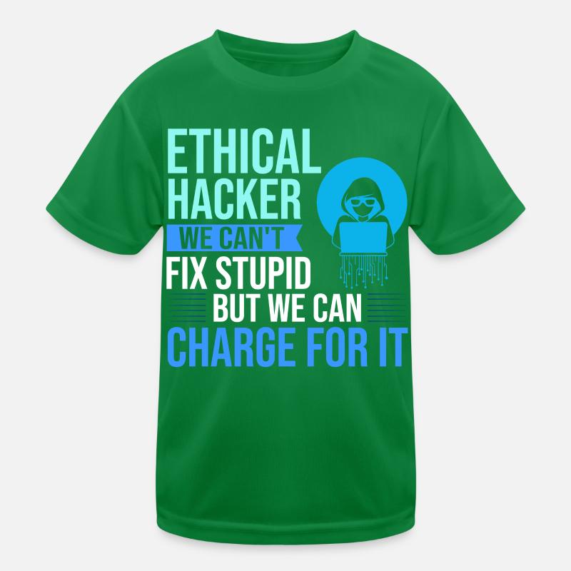 Ethical Hacker Sicherheit Computer Hacking Kinder Funktions-T-Shirt