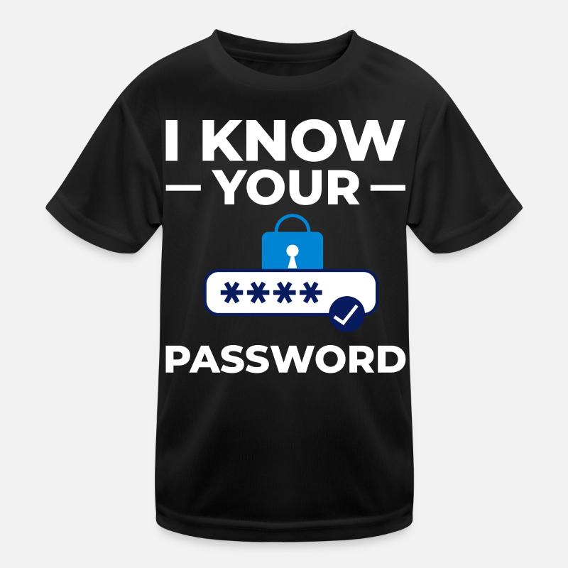 Passwort Hacker Sicherheit Computer Hacking Kinder Funktions-T-Shirt