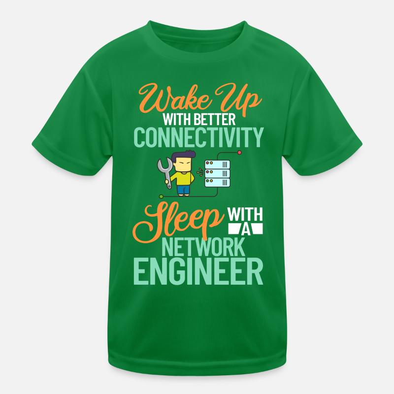 Netzwerkingenieur Network Engineer Computer Kinder Funktions-T-Shirt
