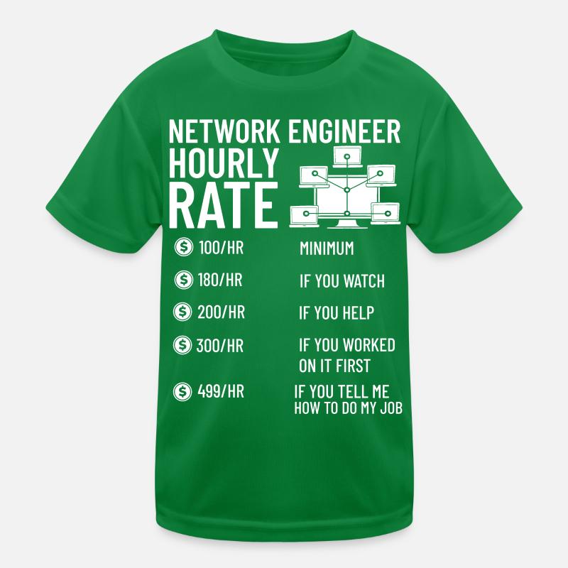 Netzwerkingenieur Network Engineer Computer Kinder Funktions-T-Shirt